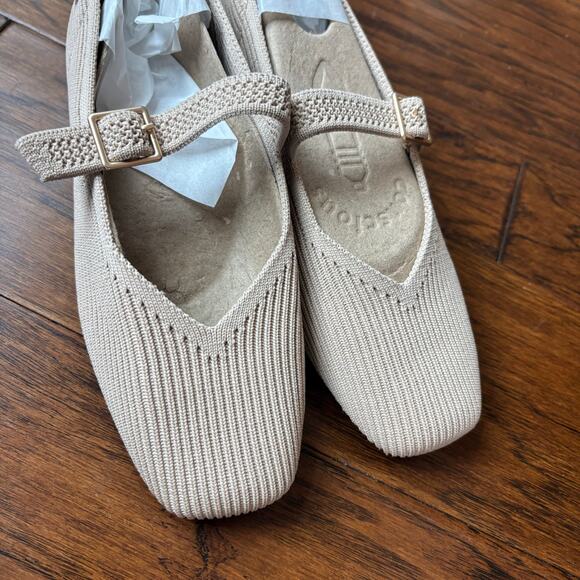 NWOB VIVAIA Margot Mary-Jane Flats Square-Toe Washable Sz 5 Capsule Wardrobe - Picture 7 of 7